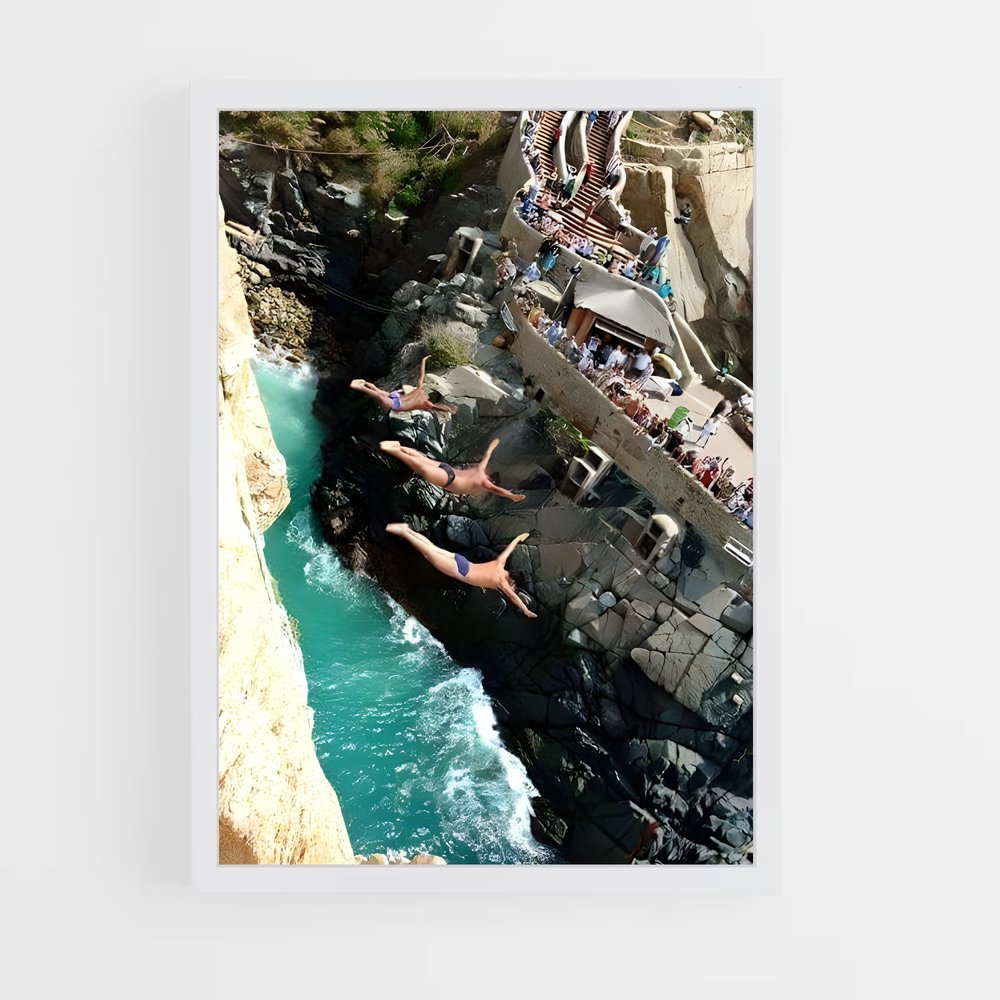 Poster quebrada de acapulco – affiche Plongeon de falaise (vue 3)